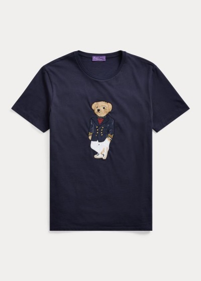 Playeras Ralph Lauren Hombre Azul Marino - Polo Bear Jersey - NOSBX2510